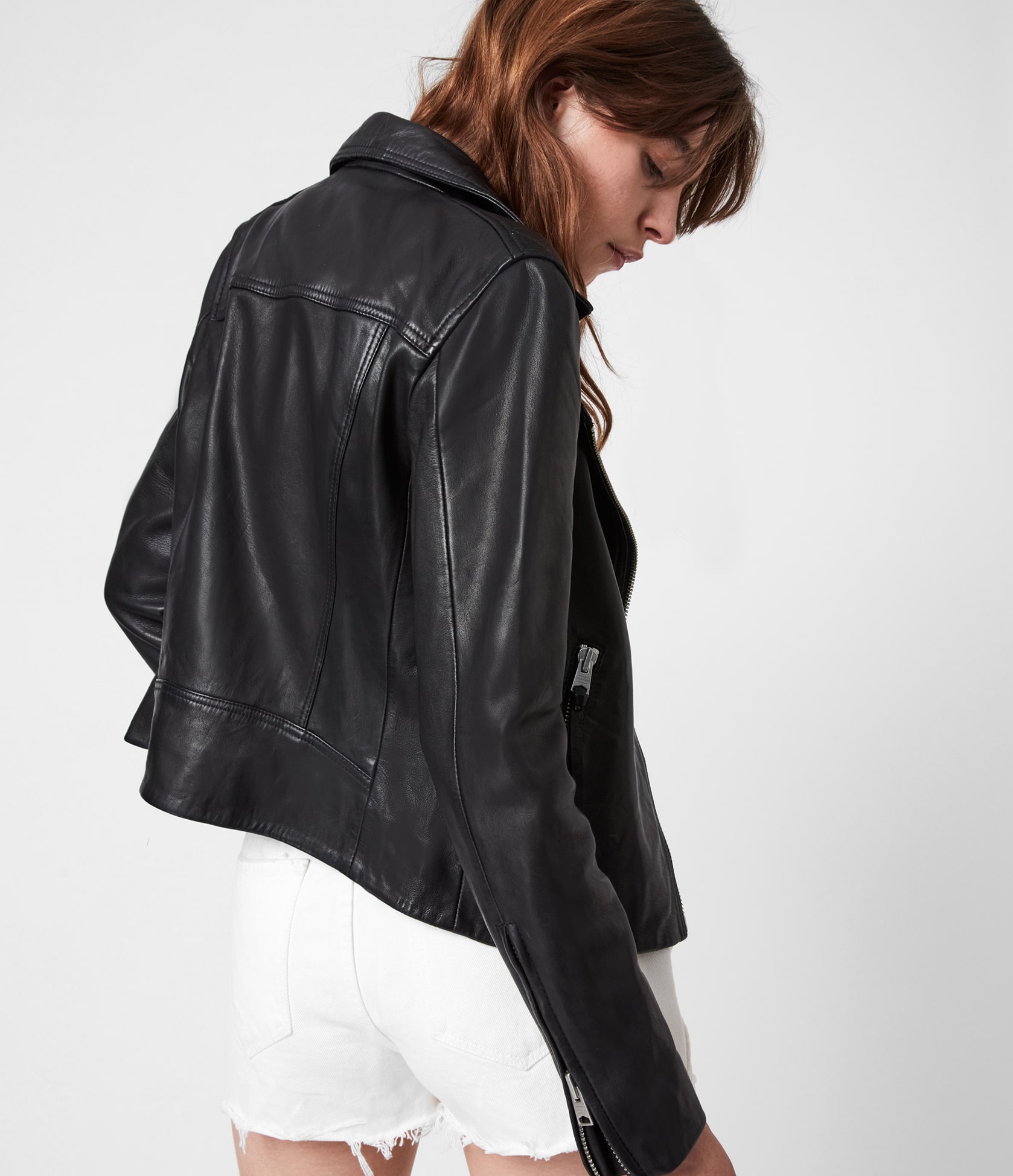 Women's Dalby Leather Jacket - Side View