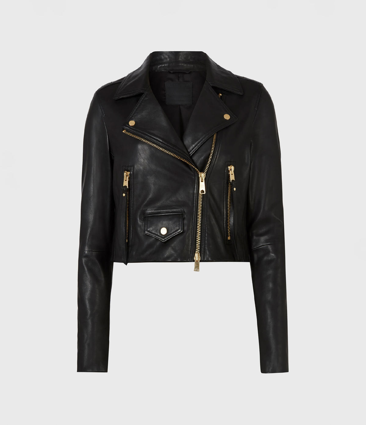 Women's Elora Leather Jacket - Hover for Measurements