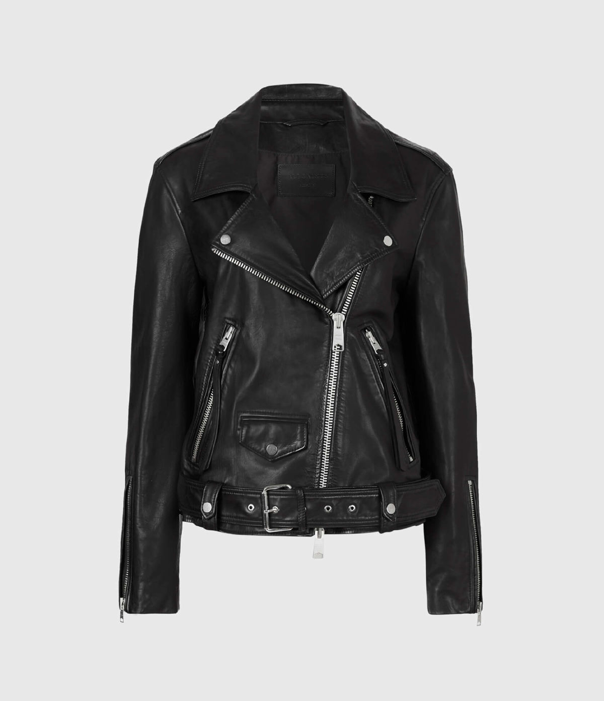 Women's Luna Leather Jacket - Hover for Measurements
