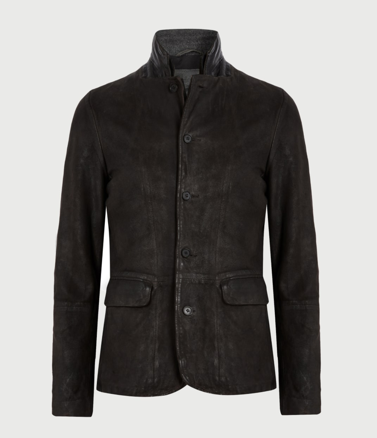 Men's Survey Leather Jacket - Hover for Measurements