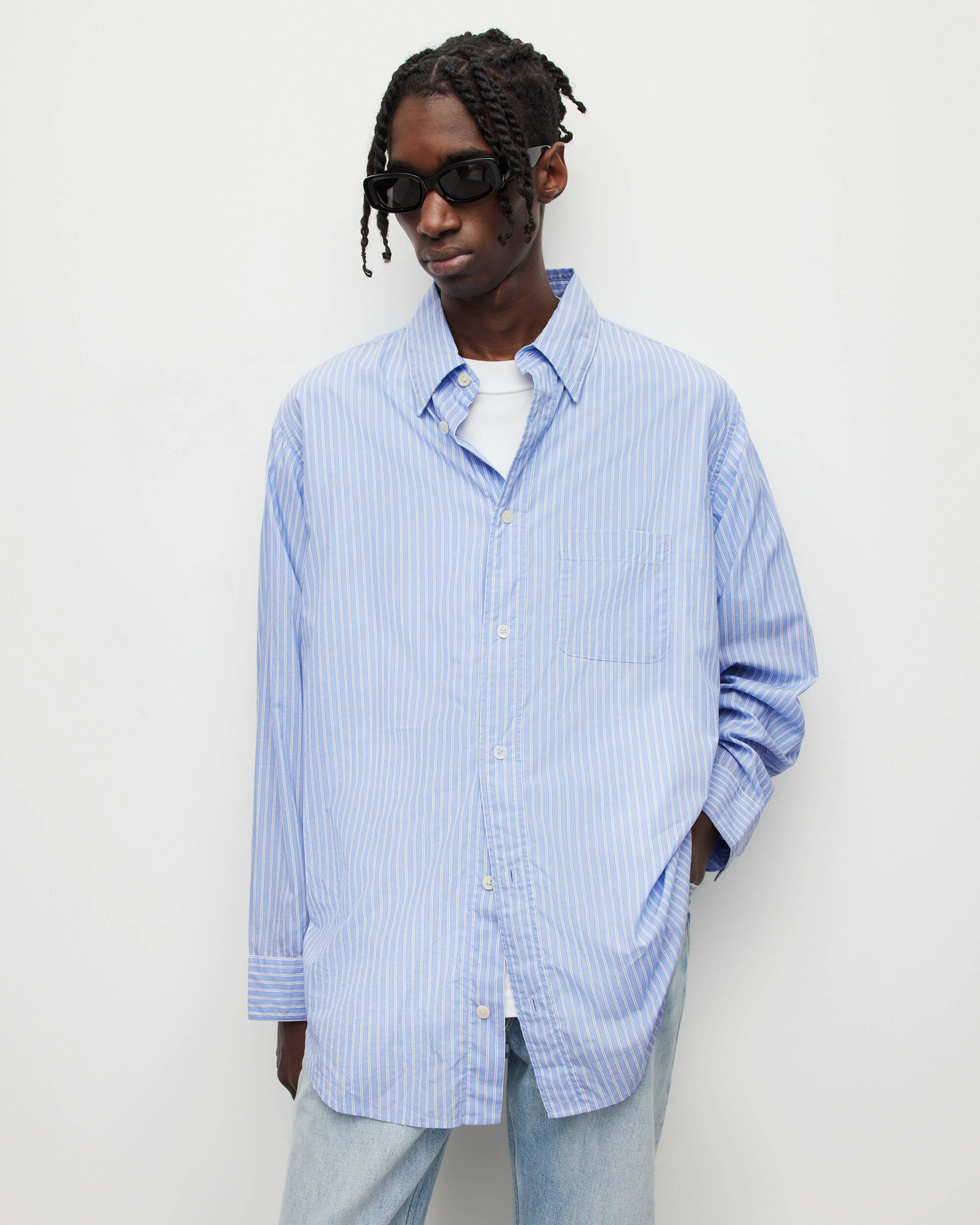 VENETO OVERSIZED PINSTRIPE SHIRT