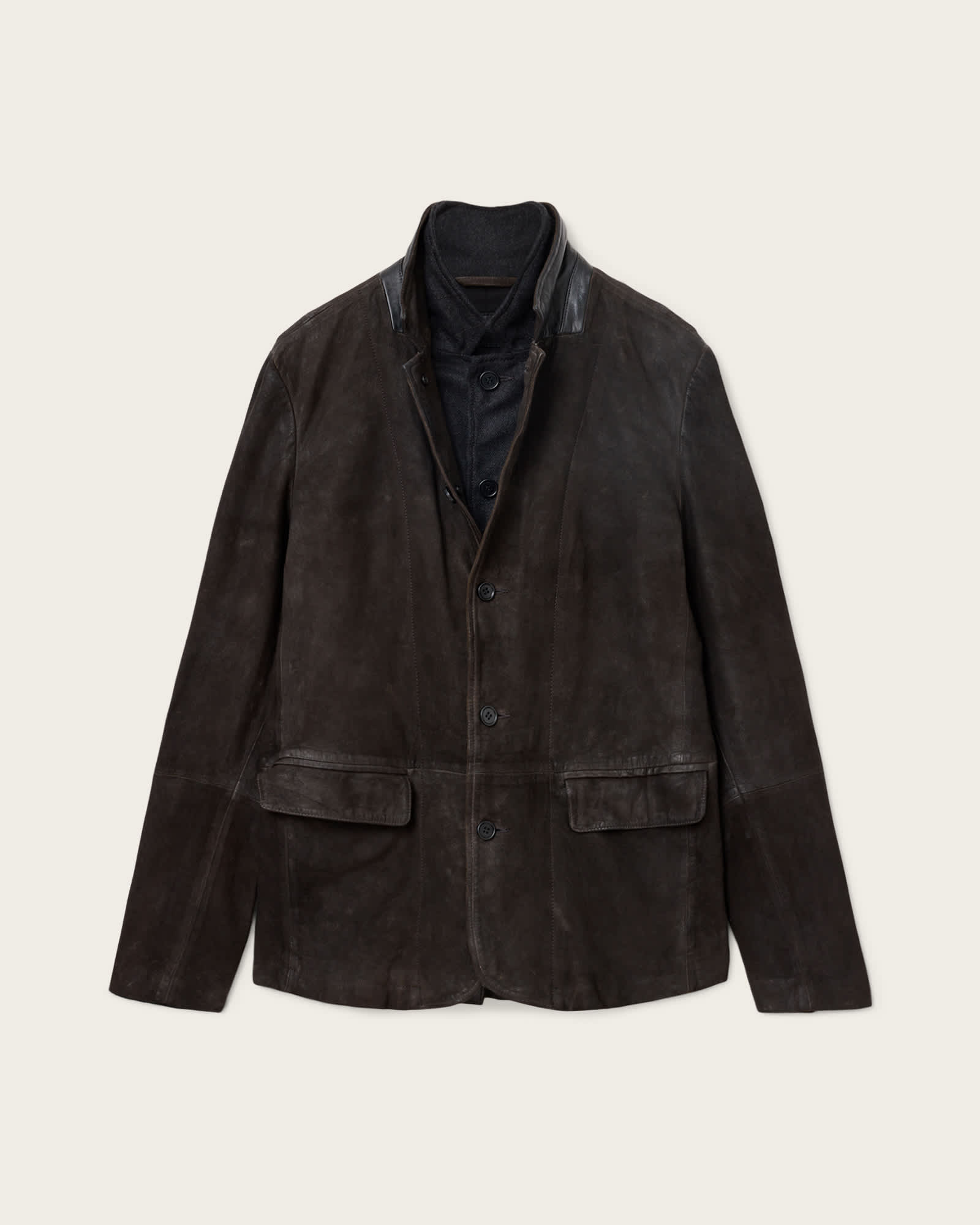 オールセインツ allsaints SURVEY BLAZER レザー　ブレザー SURVEY LEATHER BLAZER | オールセインツ 公式オンラインストア