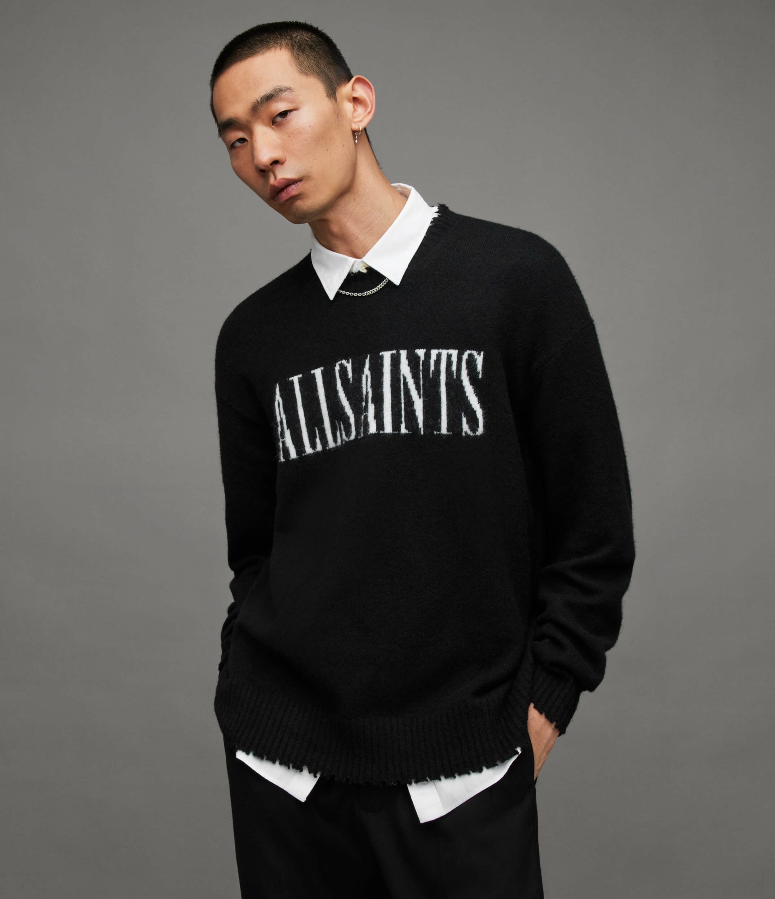 LUKA LOGO SAINTS CREW NECK JUMPER | オールセインツ 公式オンライン