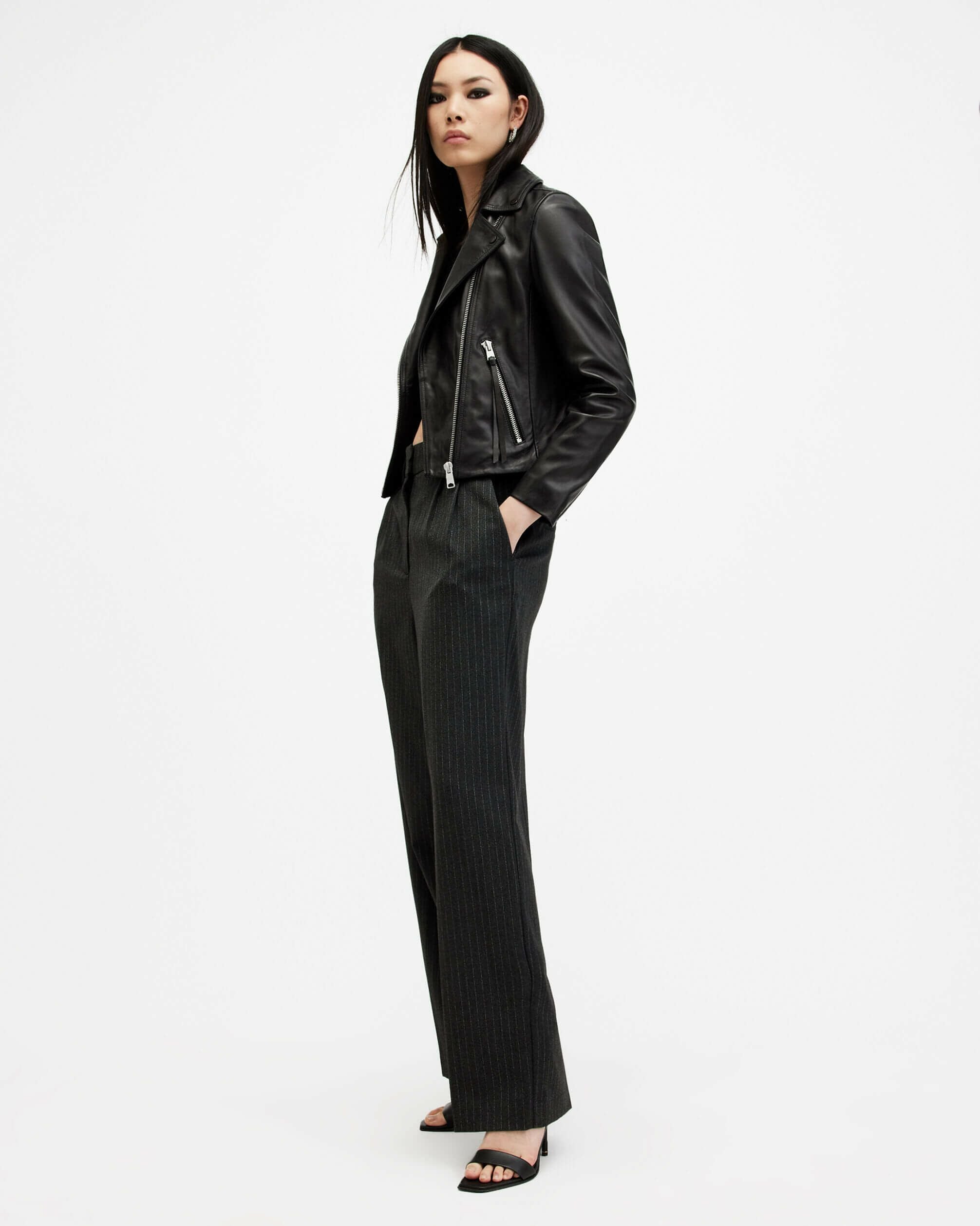 DALBY SLIM FIT LEATHER BIKER JACKET | オールセインツ 公式