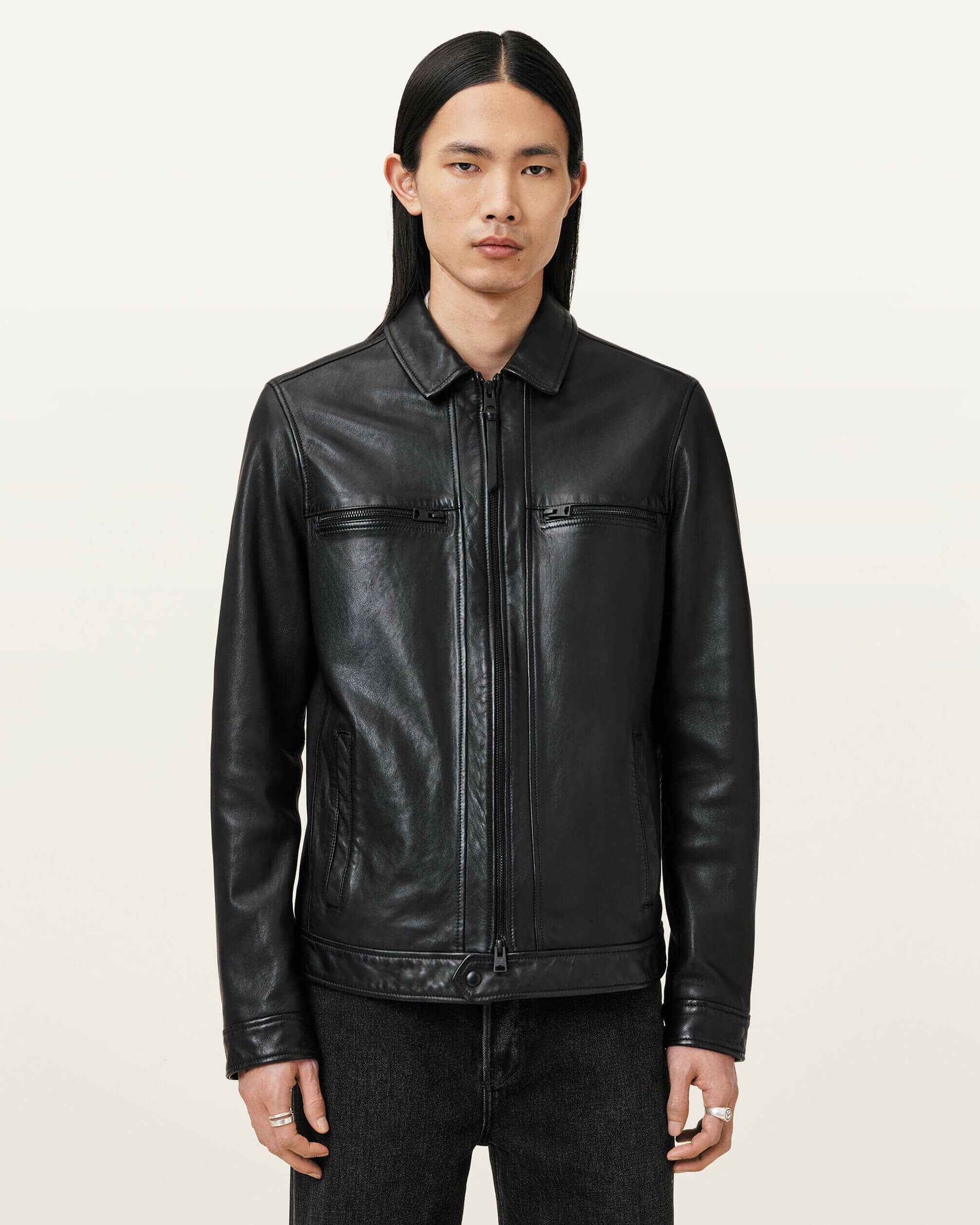 最終値下げ　belvet 希少 黒 M レザージャケット Croc-Embossed Jacket Jacket – BELVET