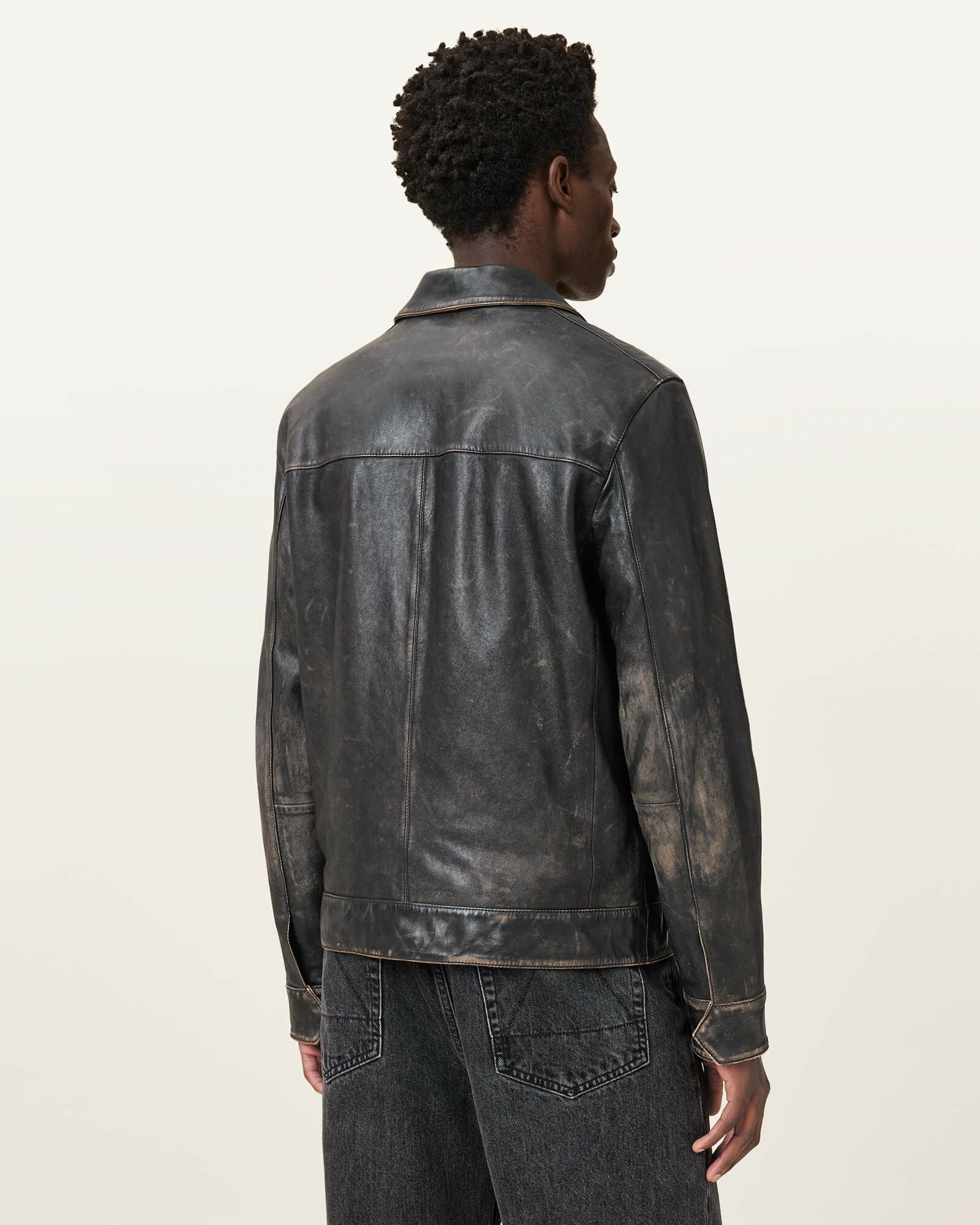 【AMERICAN XENON MEN】希少 オールレザージャケット L相当 黒 ALLSAINTS（オールセインツ） 革ジャン ライダース ALLSAINTS COLT