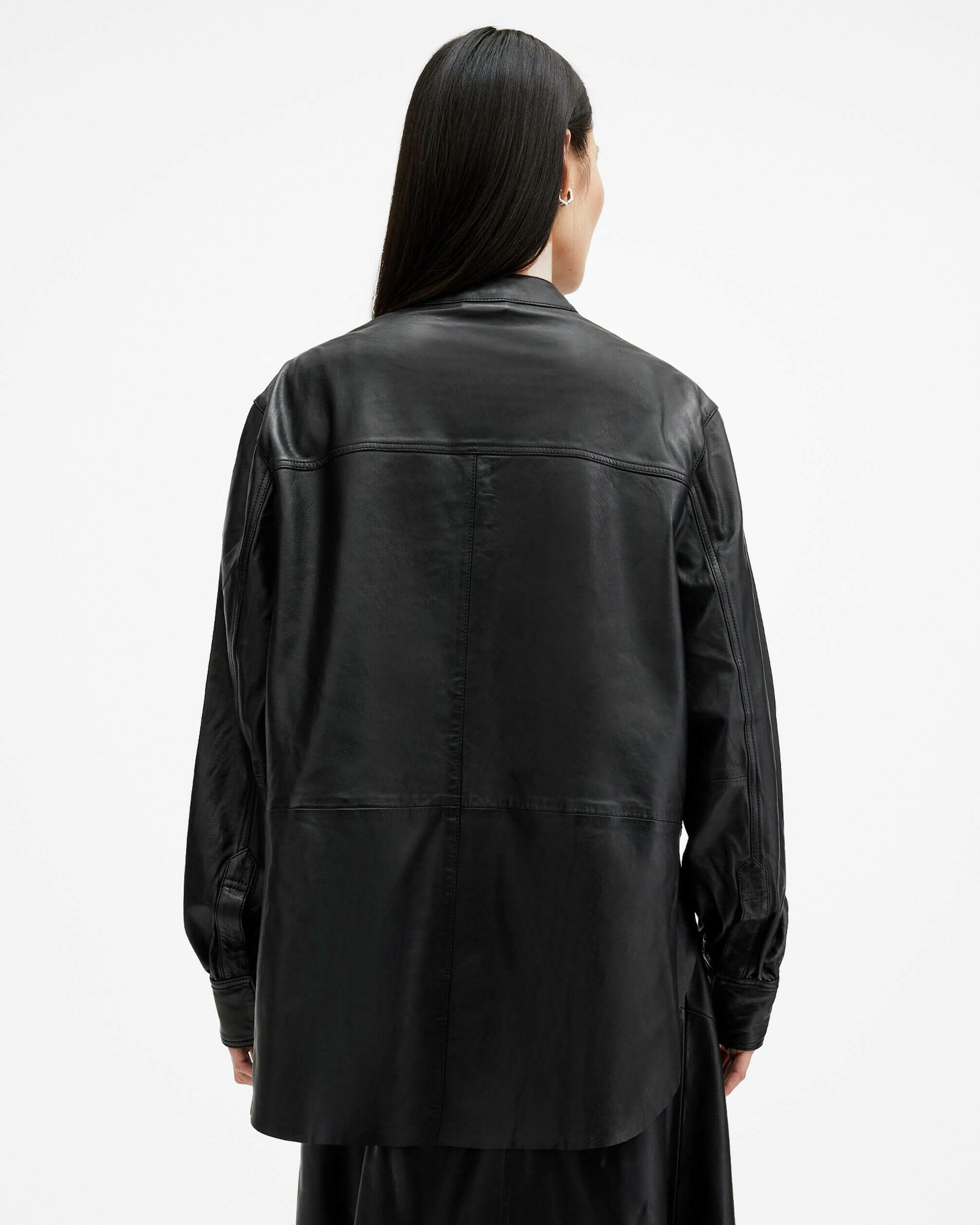 SARA LEATHER SHIRT | オールセインツ 公式オンラインストア