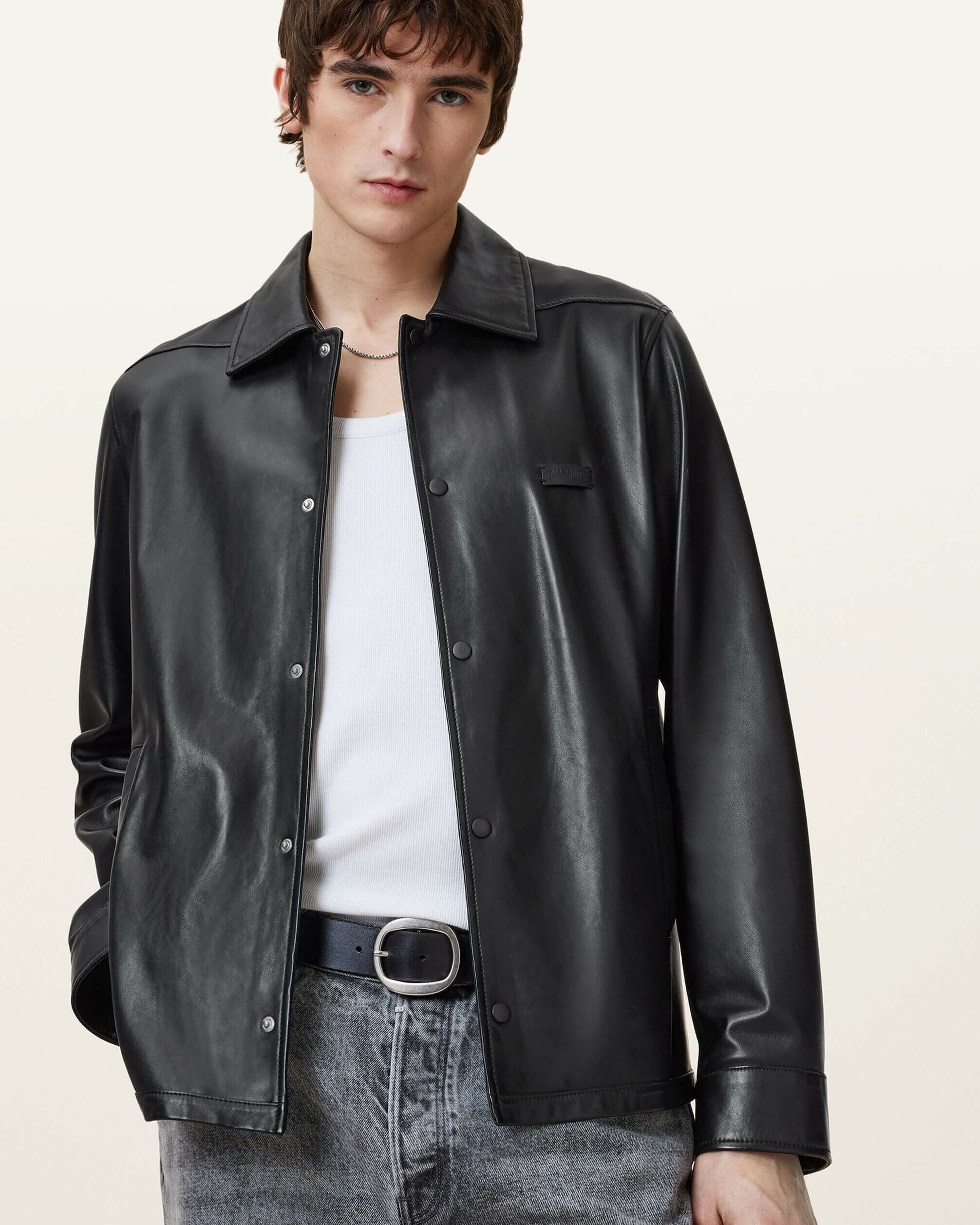 【希少XL/23年】ALLSAINTS ADAM レザージャケット カスタム済 希少XL/23年】ALLSAINTS ADAM レザージャケット カスタム済 【公式通販】