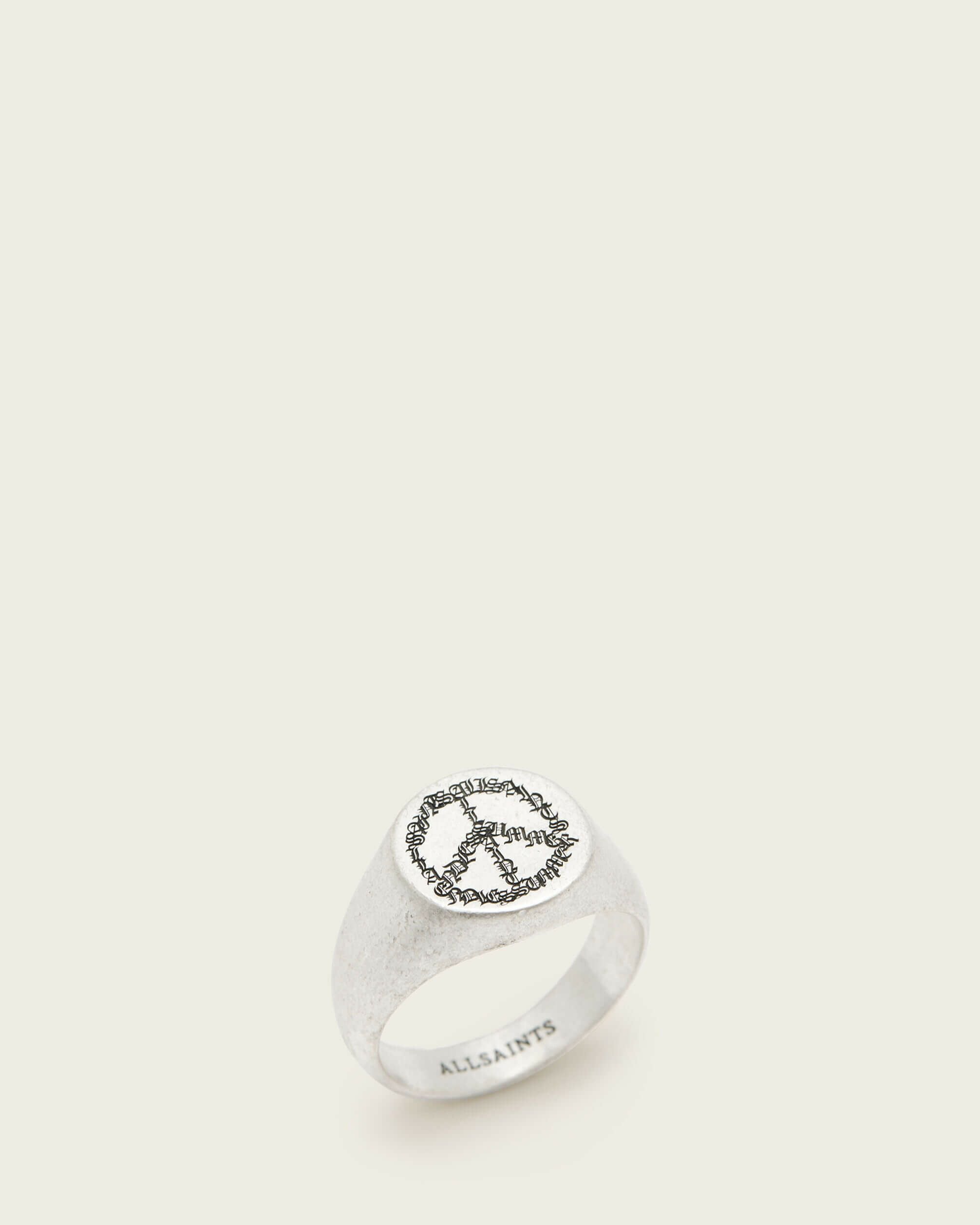 pt100 装飾的なリング 約7.0g LEON PEACE RING | オールセインツ 公式オンラインストア