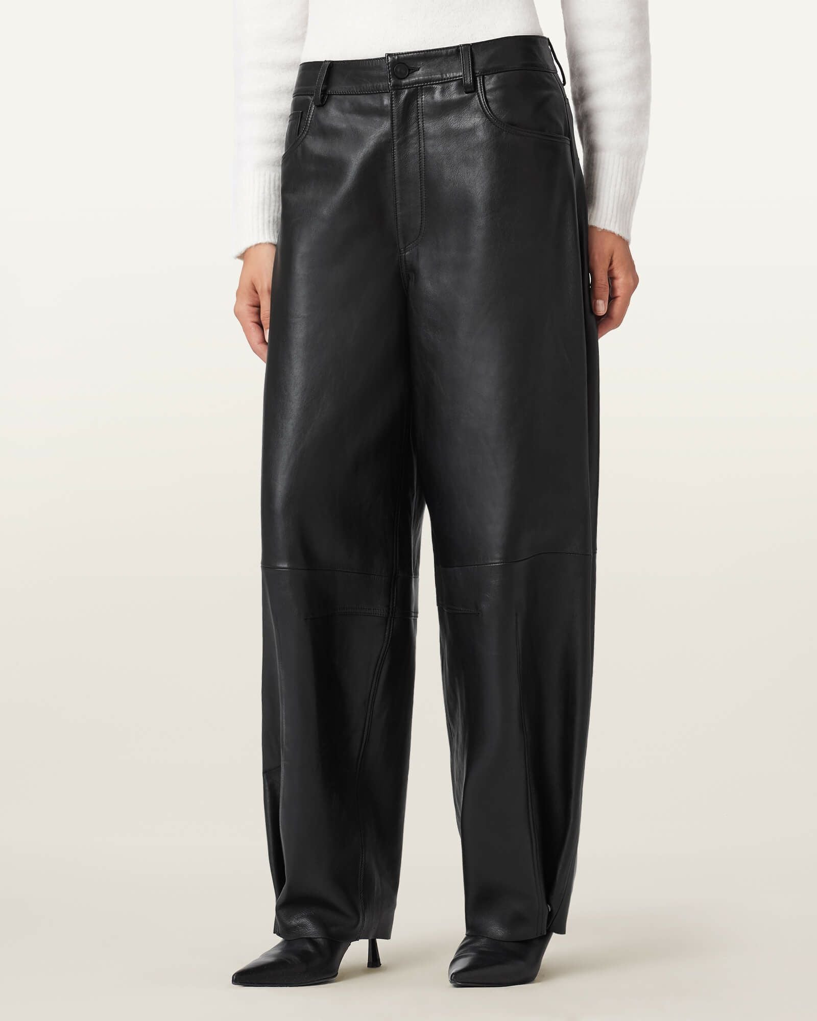 ALLSAINTS レザー　キュロットパンツ　羊革 ALLSAINTS レザー キュロットパンツ 羊革 【公式通販】