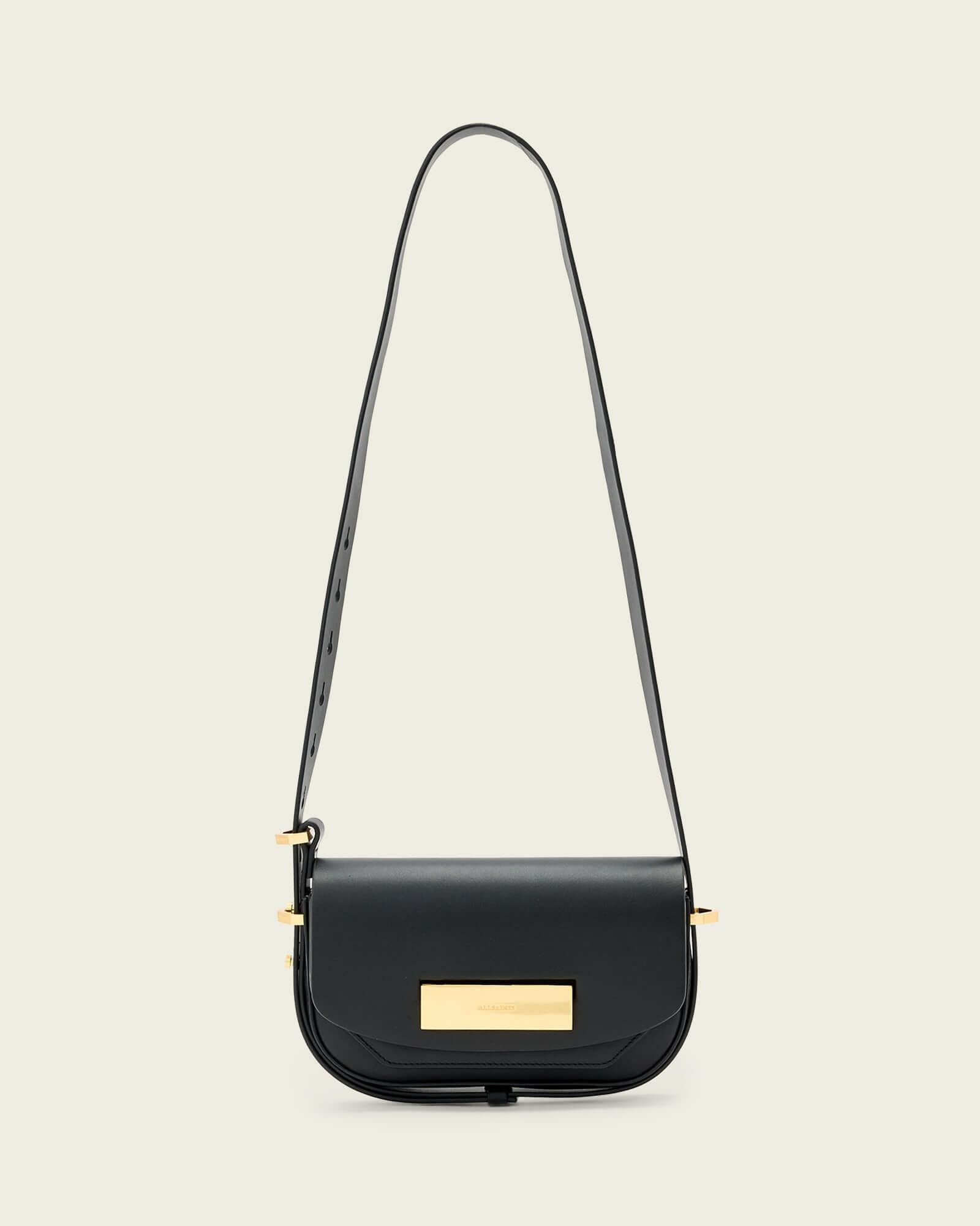 【美品】ALLSAINTS オールセインツ ウエストバッグ ウエストポーチ 黒 ALLSAINTS（オールセインツ） ショルダーバッグ バッグ HALF MOON