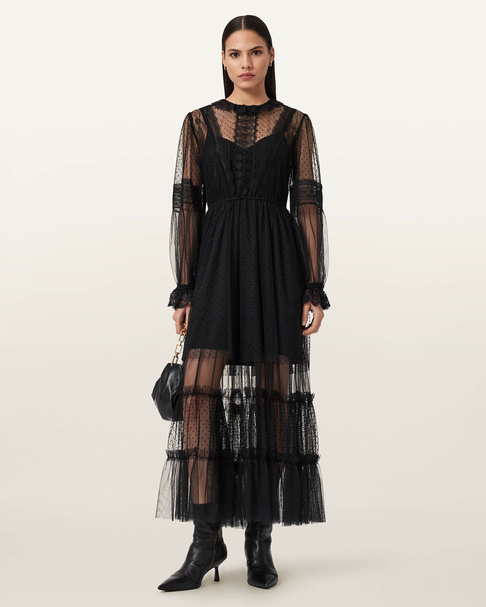 最終値下げ 未使用 ALLSAINTS JUMPER オールセインツ ALLSAINTS（オールセインツ） セーター ニット HEART CAGE OVERSIZED