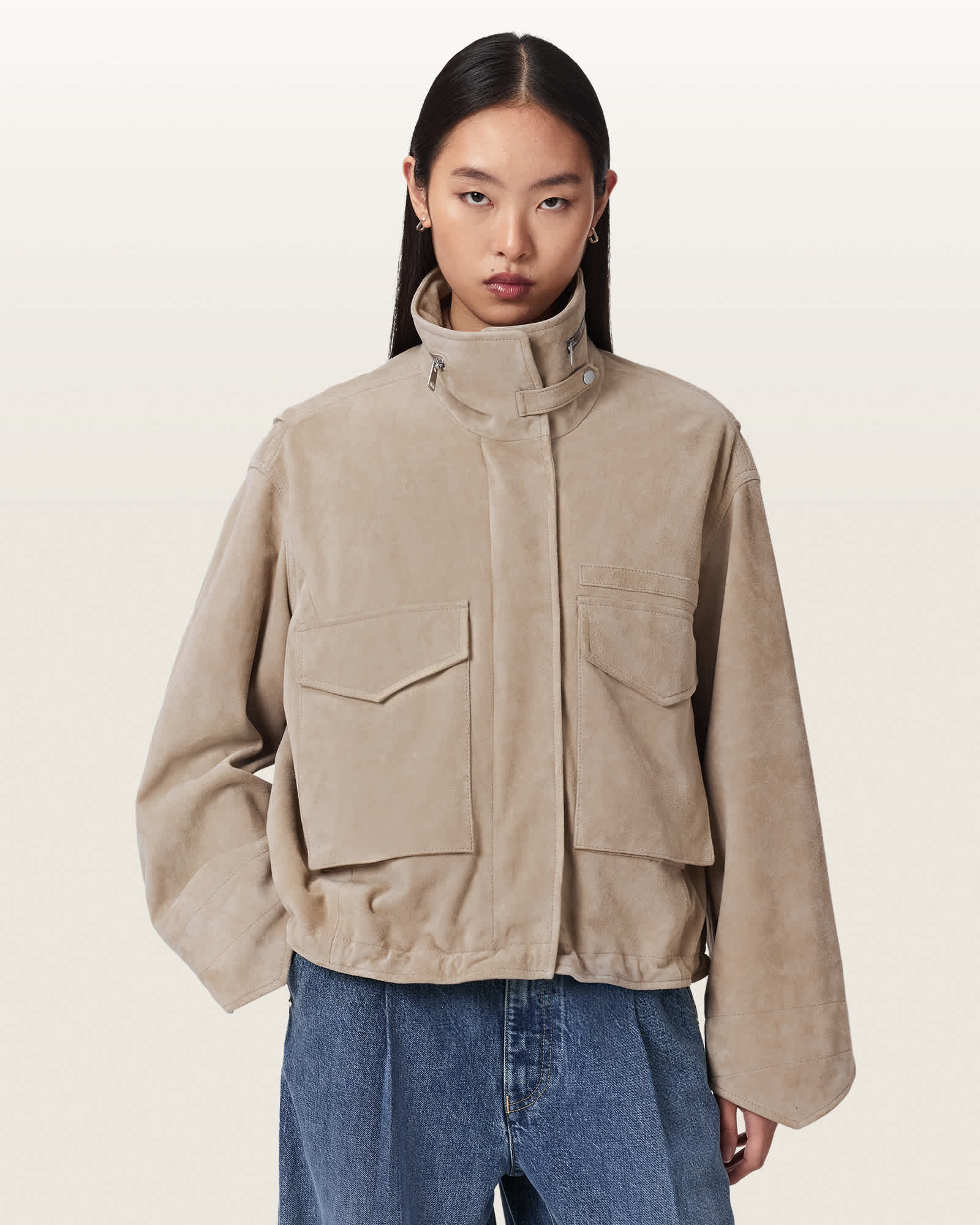 ALLSAINTS オールセインツ スウェード レザージャケット スエードジャケット | オールセインツ 公式オンラインストア